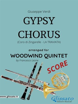 cover image of Gypsy Chorus--Woodwind Quintet SCORE